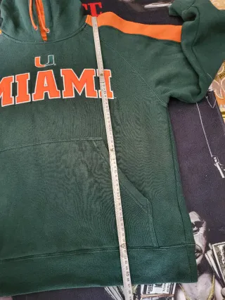 Felpa Miami Hurricanes Verde Arancione