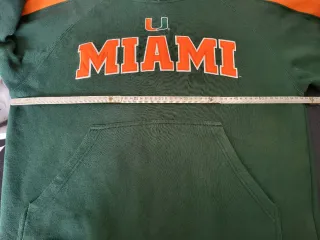 Felpa Miami Hurricanes Verde Arancione