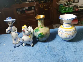 Lote de 4 figuras de porcelana