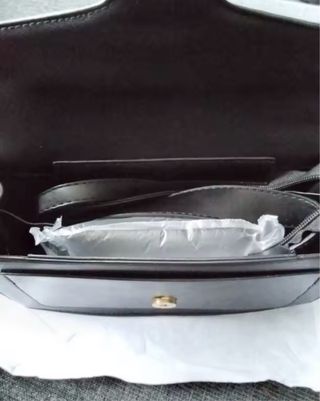 Bolso Coach Marrón con Cierre Dorado