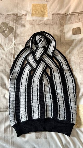 Top de punto sin mangas rayas