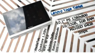 Tablet Lenovo Yoga 10 con funda