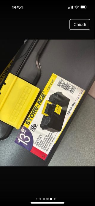 Cassetta porta attrezzi con divisori