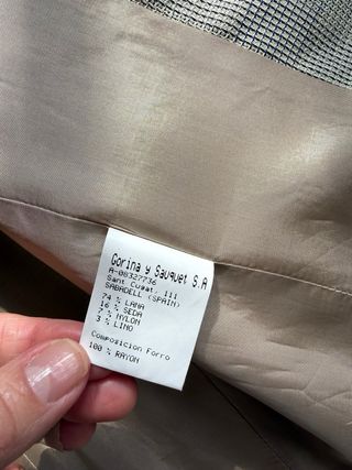 Chaqueta Lasserre cuadros