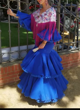 Vestido Flamenca Azul..