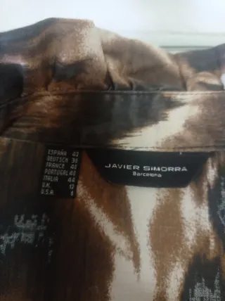 Blusa Javier Simorra Animal Print