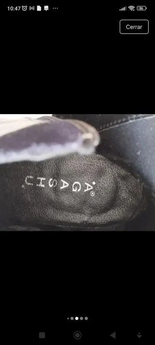 Botines de Piel azul marino