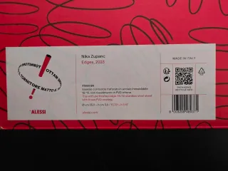 Vassoio Alessi Edges in metallo