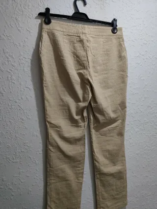 Pantalón Burberry Mujer Talla 40 Beige