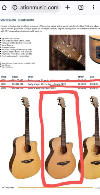 Guitarra electroacústica Soundsation EN40CE NTS