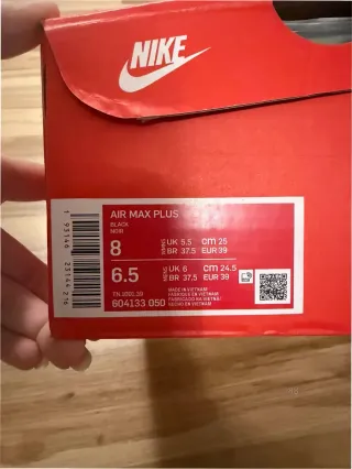 Nike Air Max Plus TN Triple Black Talla 39