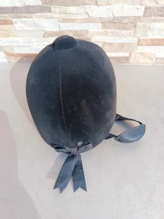 Casco de equitación de terciopelo