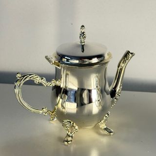 Set Vintage Teiera e Zuccheriera Argento