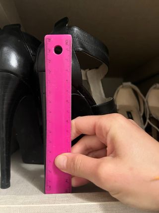 Tacones Michael Kors Negros con Cremallera Dorada