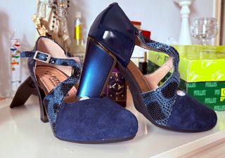 Zapatos Pitillos Salón Azul