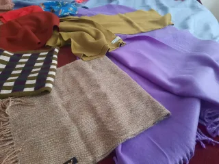 Lote de 10 chales bufandas