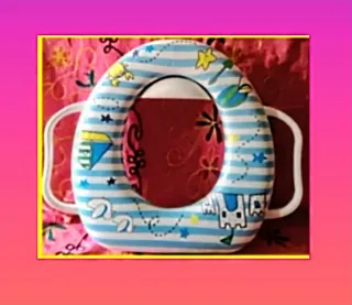 ADAPTADOR DE WC INFANTIL AZUL Y BLANCO