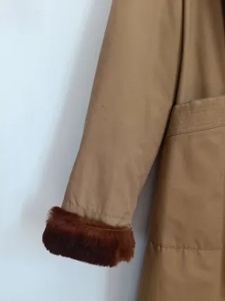 Cappotto vintage donna beige/marrone