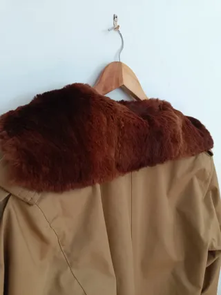 Cappotto vintage donna beige/marrone