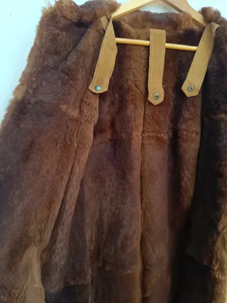 Cappotto vintage donna beige/marrone