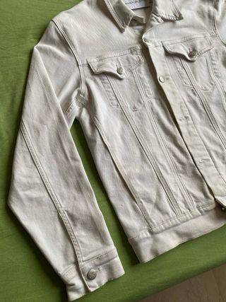 Giacca Denim Calvin Klein Jeans Bianca
