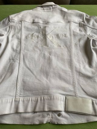 Giacca Denim Calvin Klein Jeans Bianca