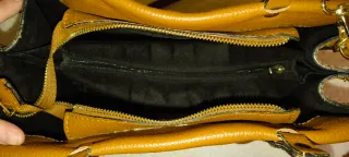 Borsa Pelle Vitello Dollaro Marrone