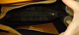 Borsa Pelle Vitello Dollaro Marrone
