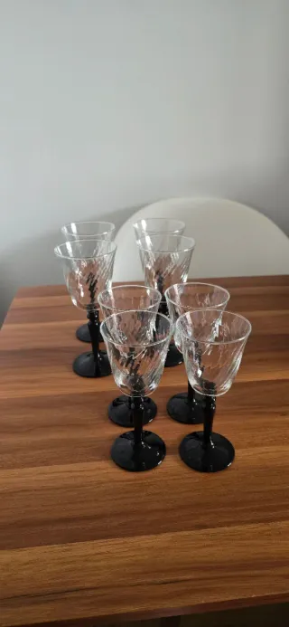 Copas de vino vintage set 8
