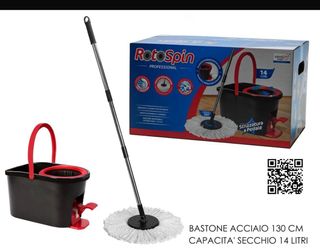 Mocio RotoSpin con Secchio e Pedale