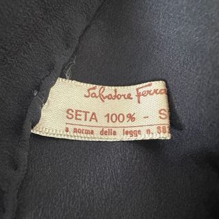Foulard 100% seta Vintage Salvatore Ferragamo
