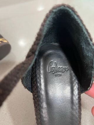 Alpargatas Castañer Marrón y Dorado