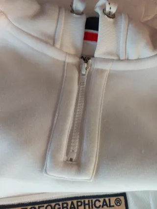 Sudadera Geographical Norway Blanca