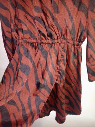 Vestido Zara Animal Print Talla S