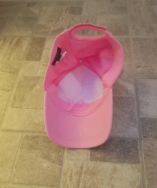 Cappellino bambina rosa con fiore