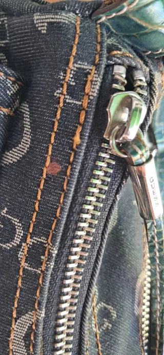 Borsa Guess Vintage Denim Blu e Verde