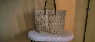 Borsa mare Hello Summer in paglia