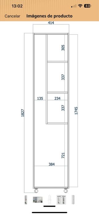 NUEVO, sin abrir!! Armario Escobero Multiusos