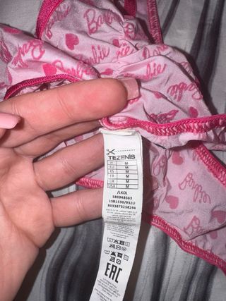 Completo intimo Barbie rosa