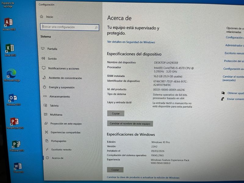 Torre PC Intel I5 16Gb RAM afbeelding 3