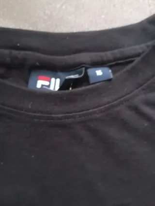 Camiseta Fila Negra Talla M