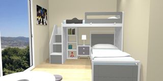 Habitación infantil completa 2 camas