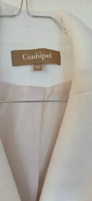 Cappottino bianco Conbipel donna