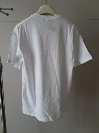 T-shirt Amiri bianca logo orso fiamme taglia M