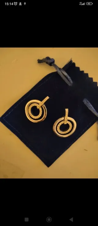 Pendientes Swarovski Aro Doble Circonitas