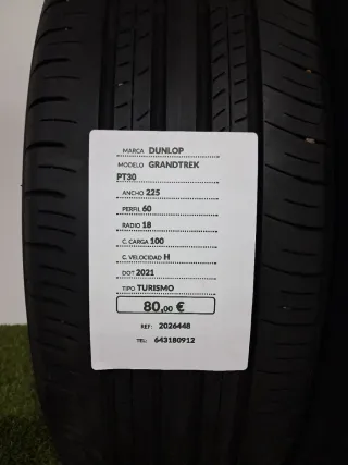 225 60 18 100H DUNLOP GRANDTREK PT30