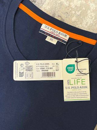 T-shirt U.S. Polo Assn. XL Blu Multicolore