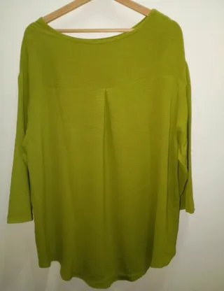Blusa verde maniche 3/4