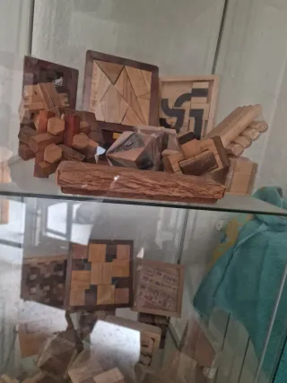 Colección juegos de ingenio madera