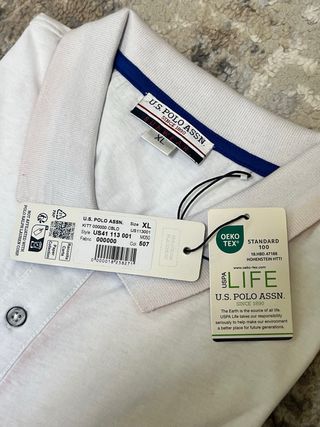 Polo U.S. Polo Assn. Bianco Taglia XL